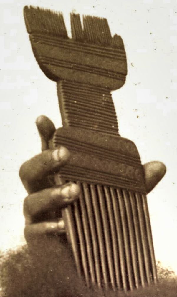 Antique wooden comb zanzibar